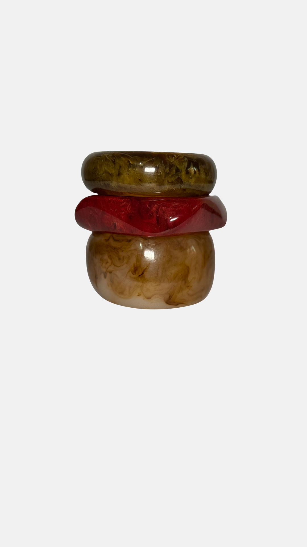 DARK GREEN ROUND Bangle (stack of 1 piece )