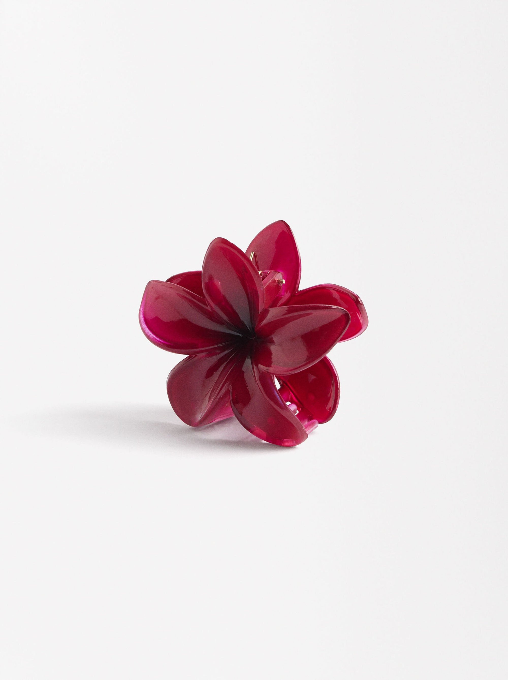 Red Flower Clip