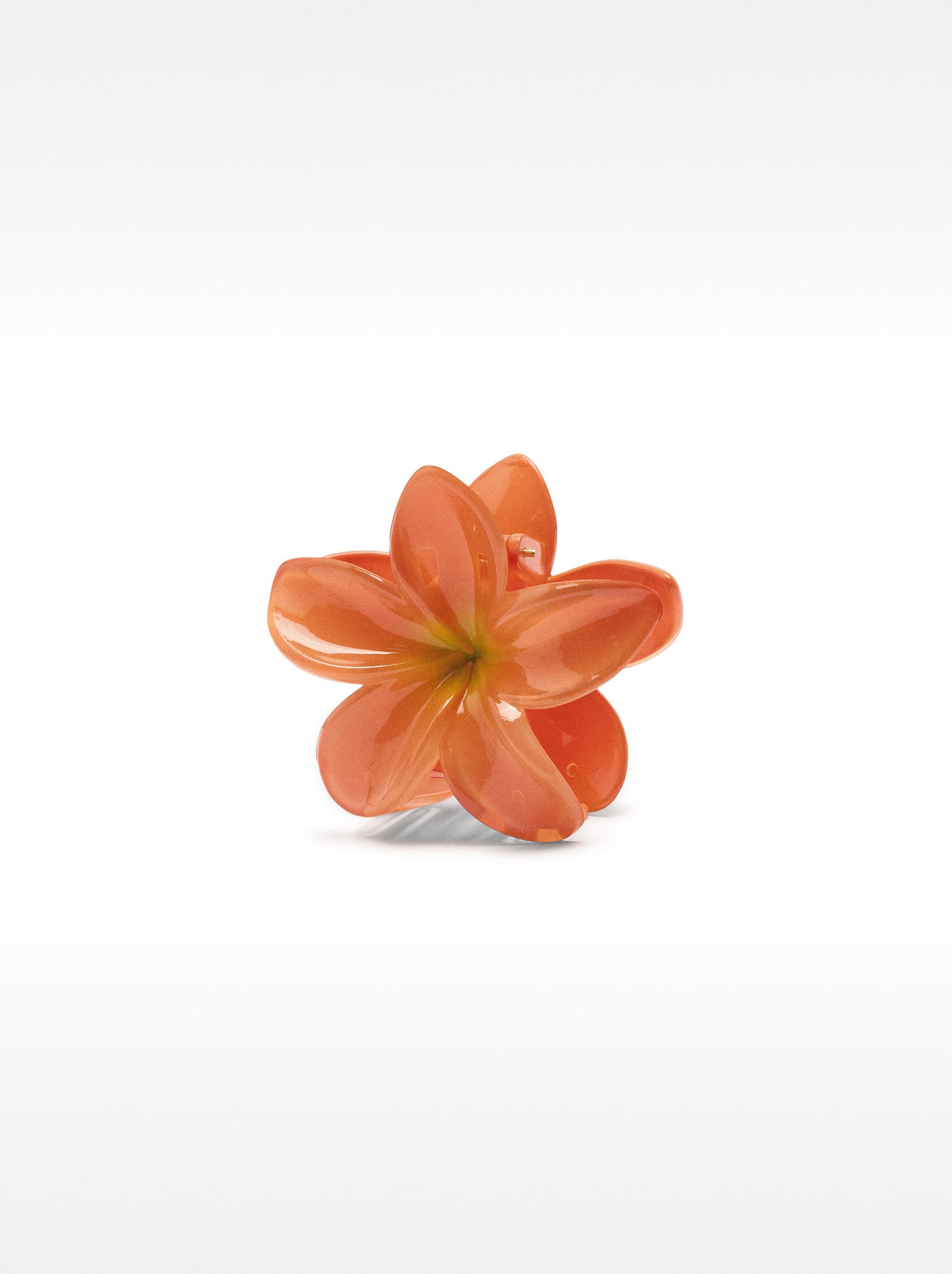orange Flower Clip