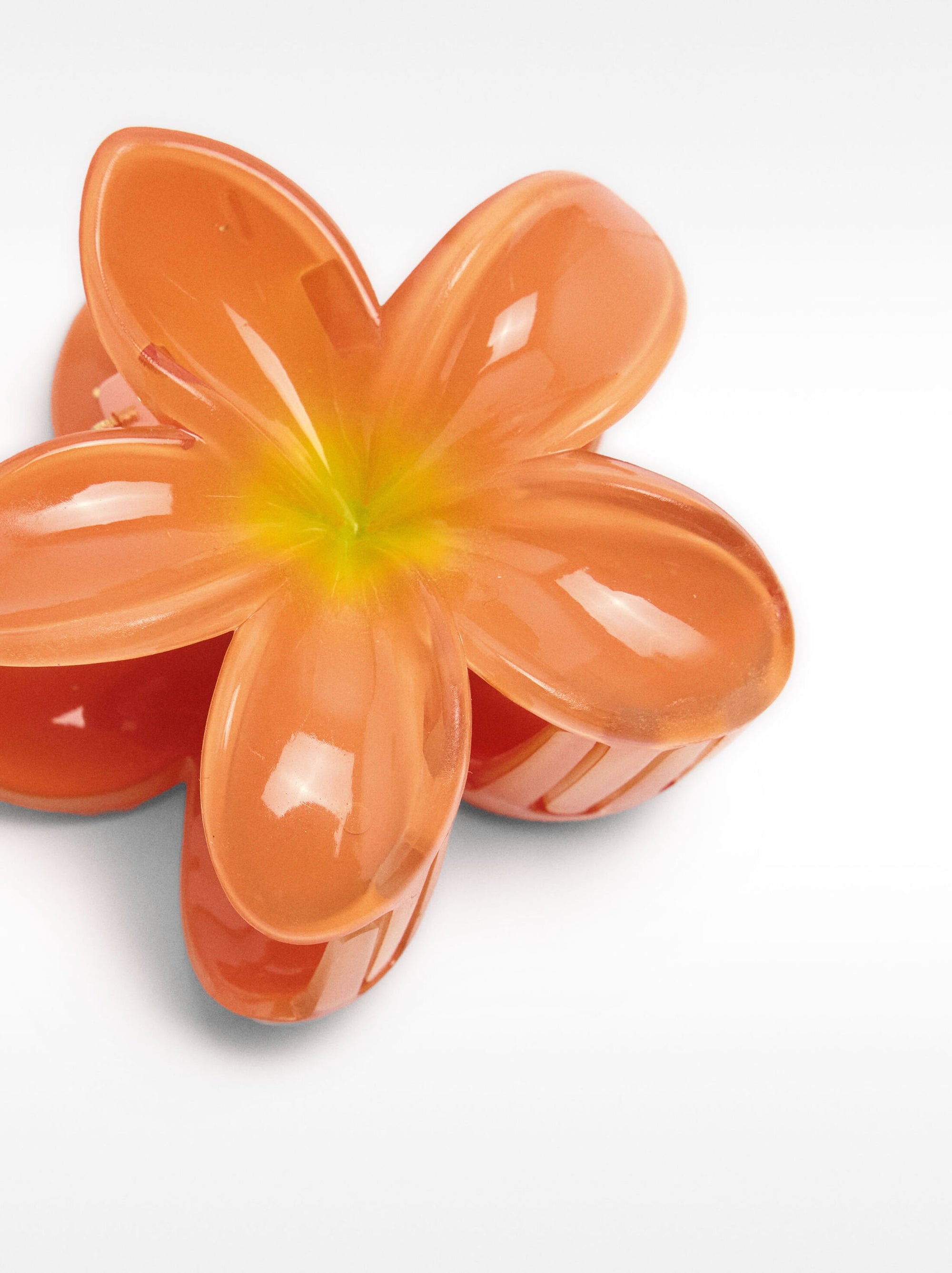 orange Flower Clip