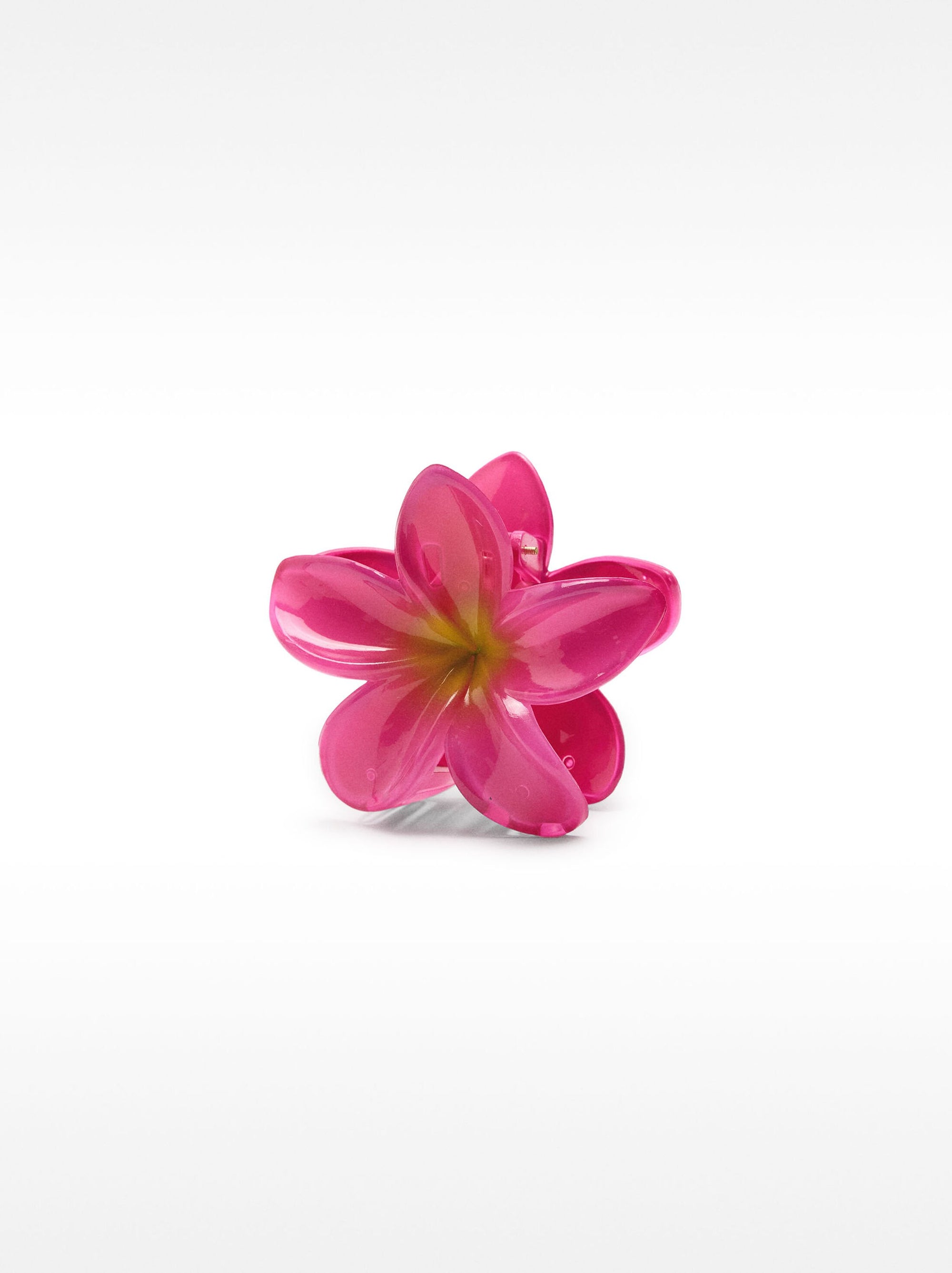 Dark Pink Flower Clip