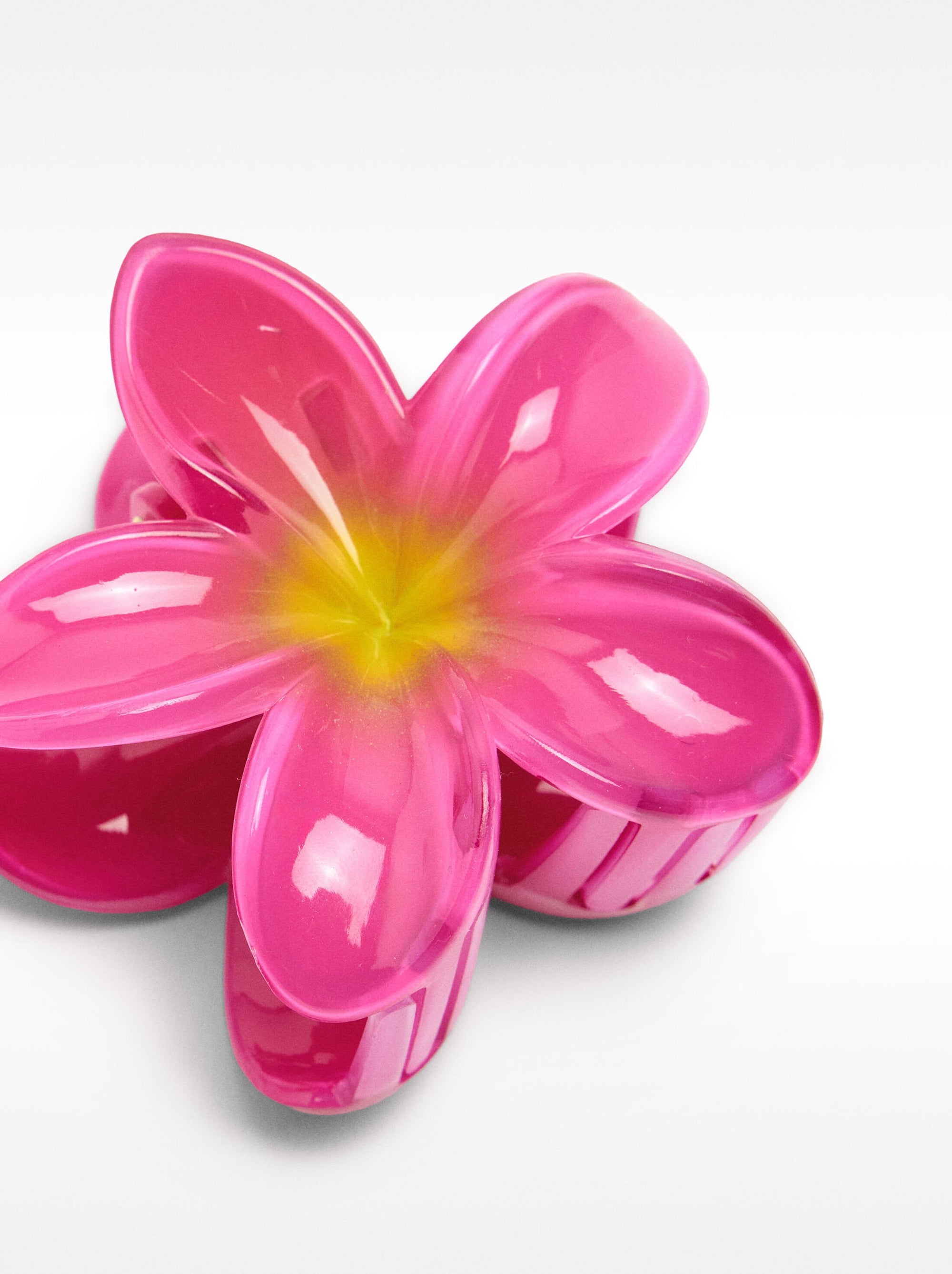 Dark Pink Flower Clip