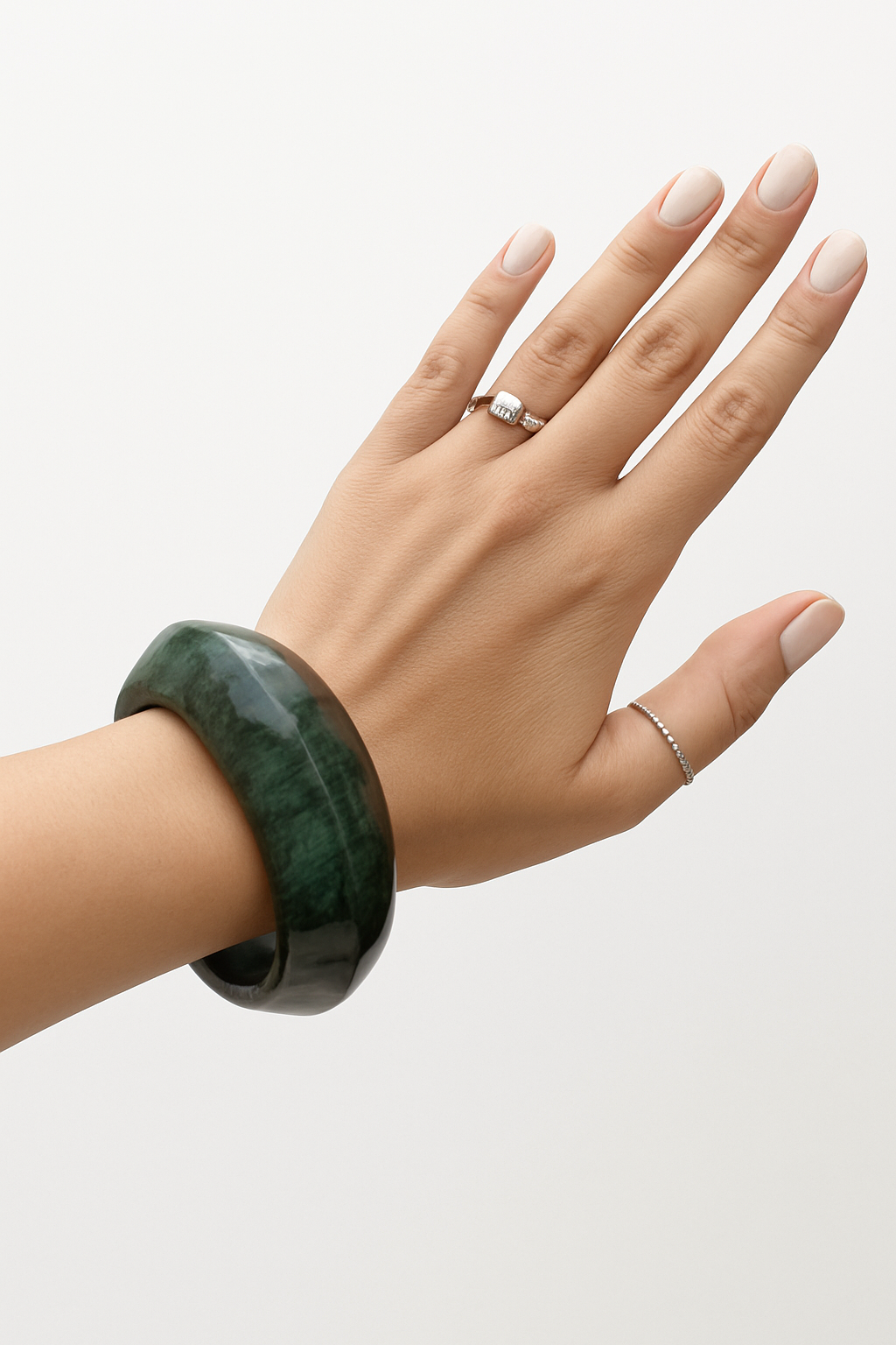 Green Bangle (stack of 1 piece )