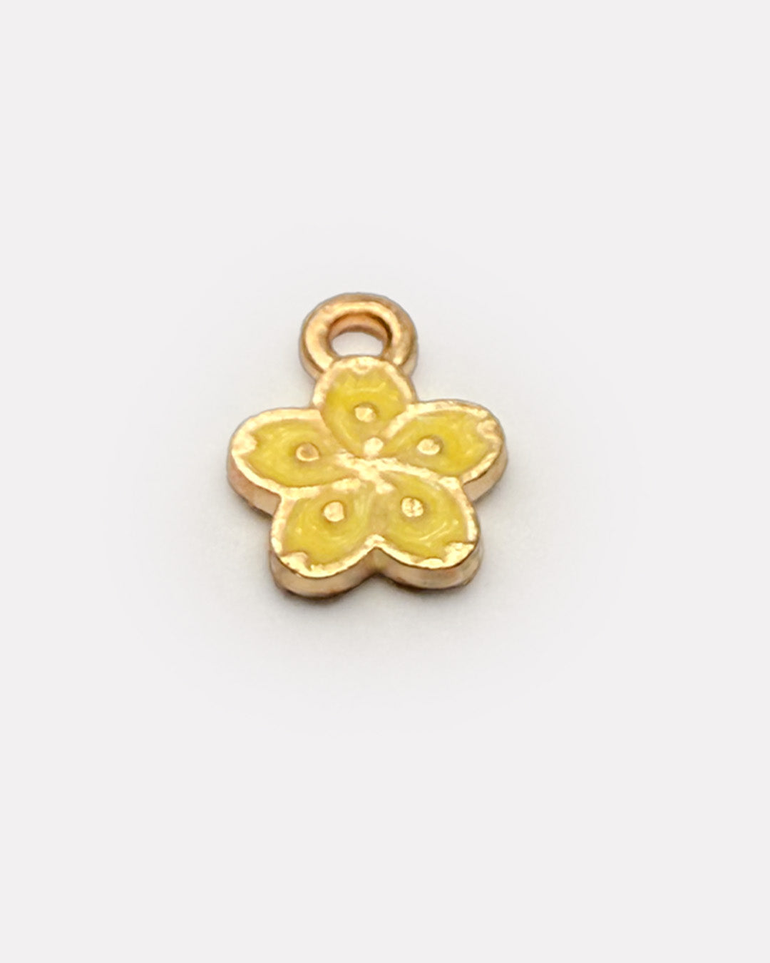Yellow small flower charms