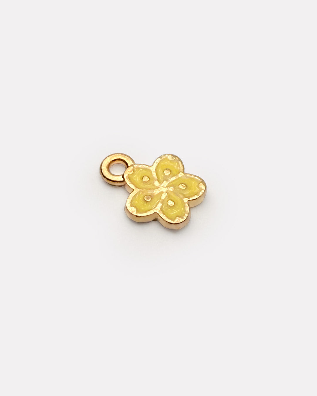 Yellow small flower charms