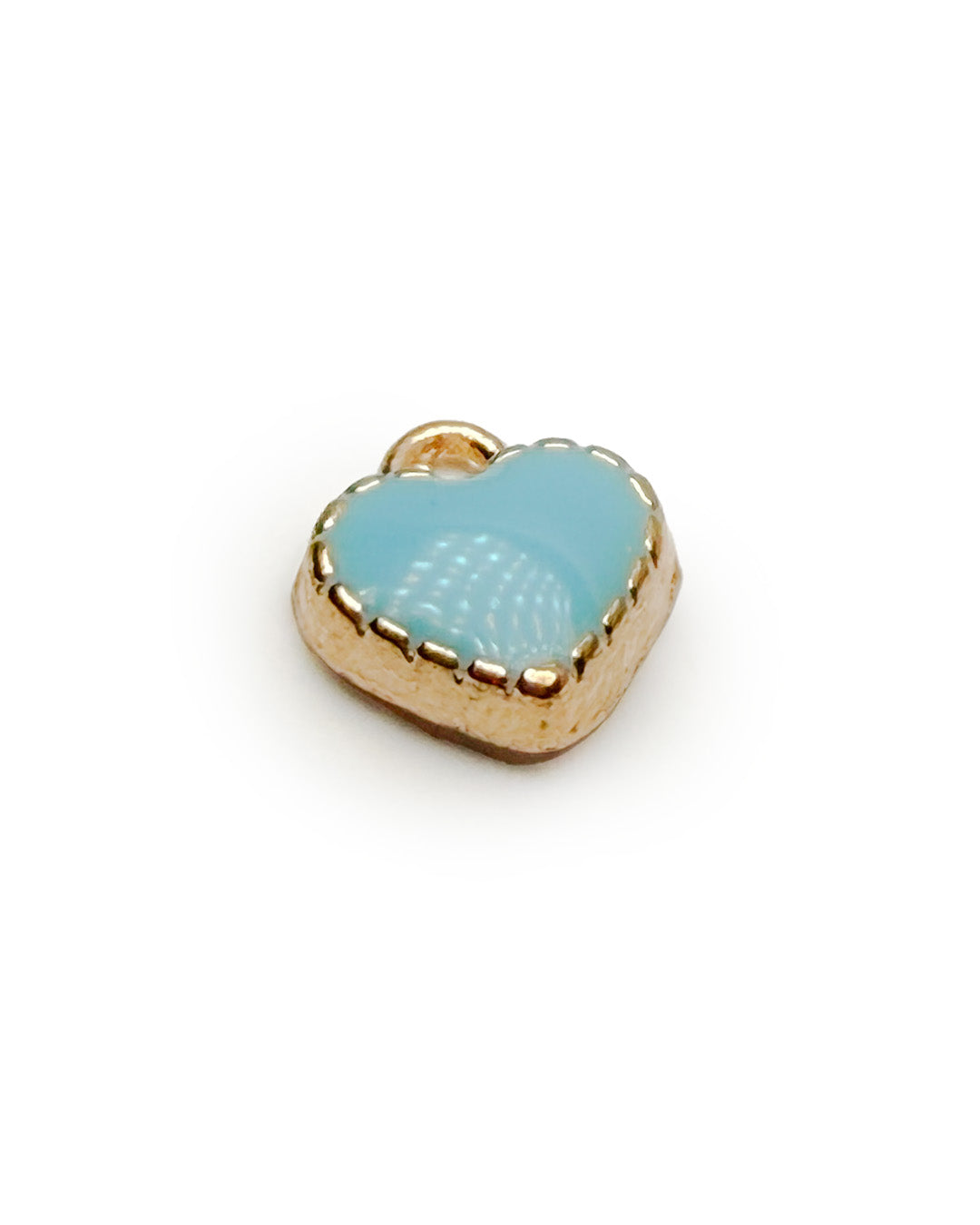 Blue mini heart charms