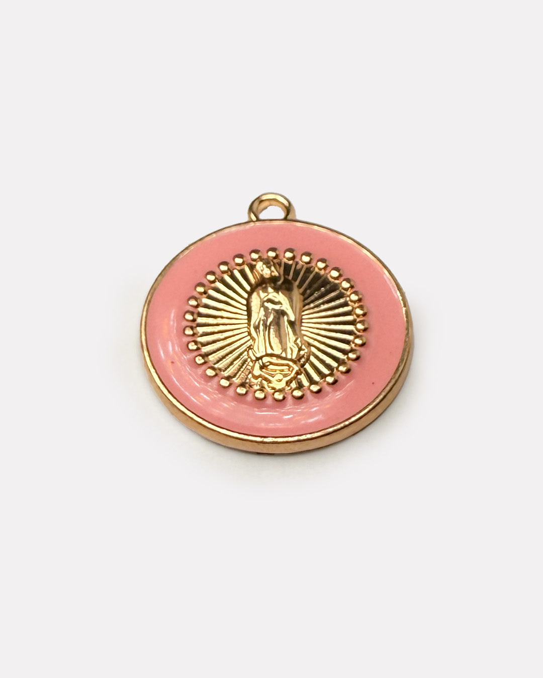 Pink embossed charm