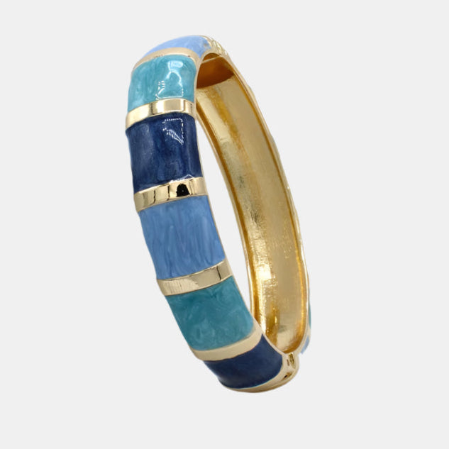 Blue Bracelet Opening Hinged Bangles