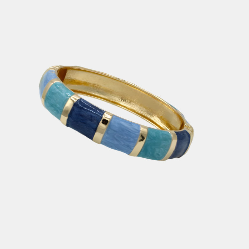 Blue Bracelet Opening Hinged Bangles