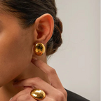 Molten Oval Studs