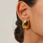 Molten Oval Studs