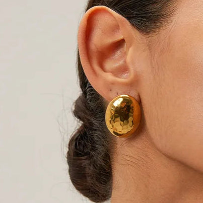 Molten Oval Studs