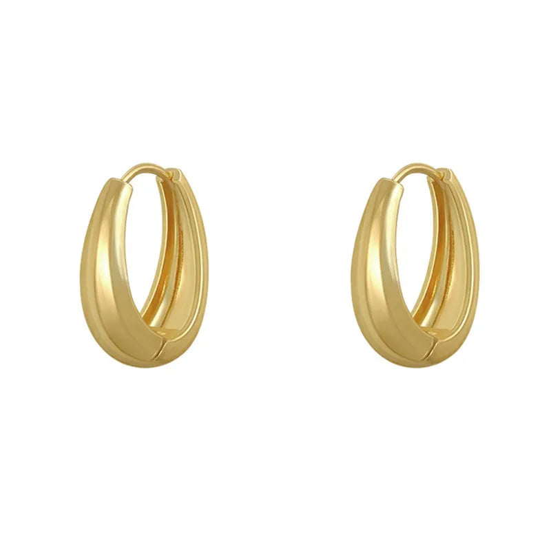 Soft Curve Oval Hoops