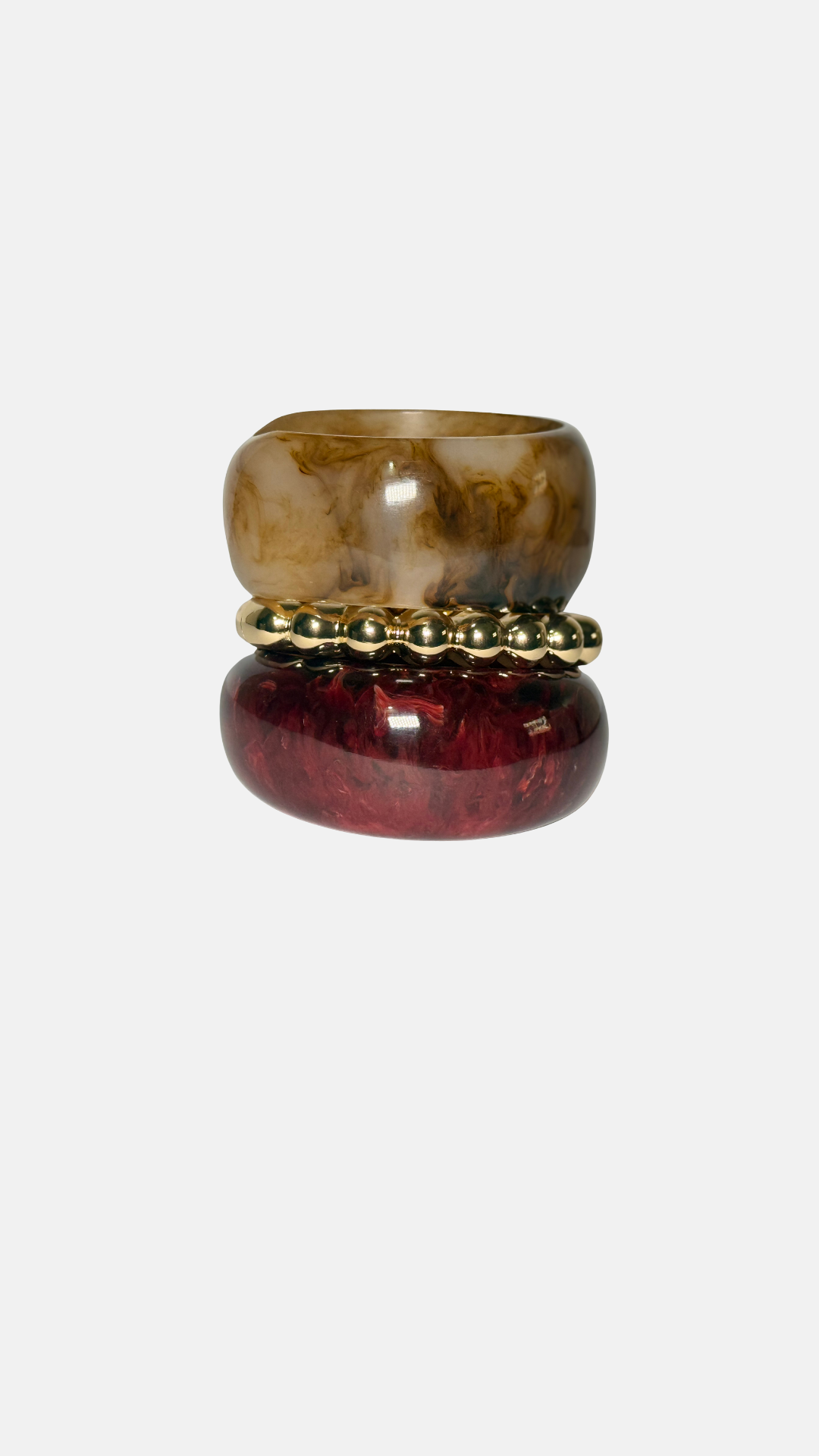 Off-White textured  Bangle (stack of 1 piece )