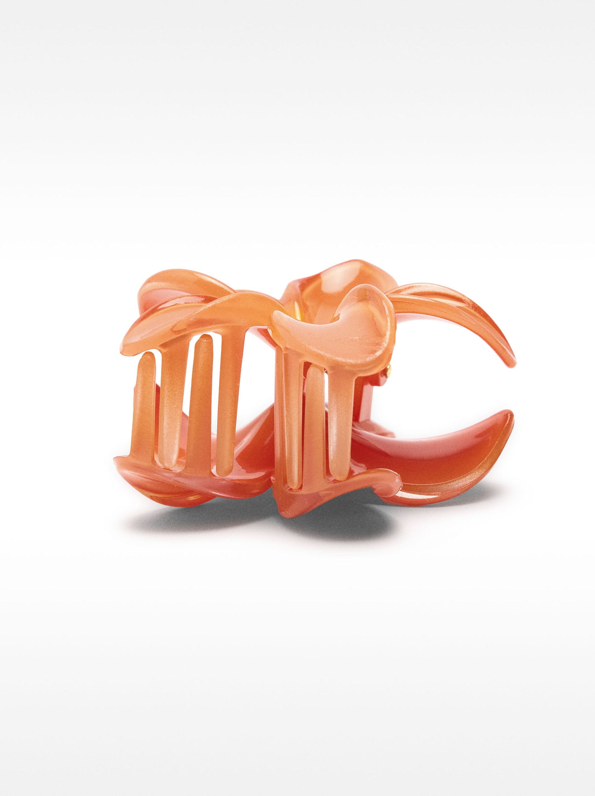 orange Flower Clip
