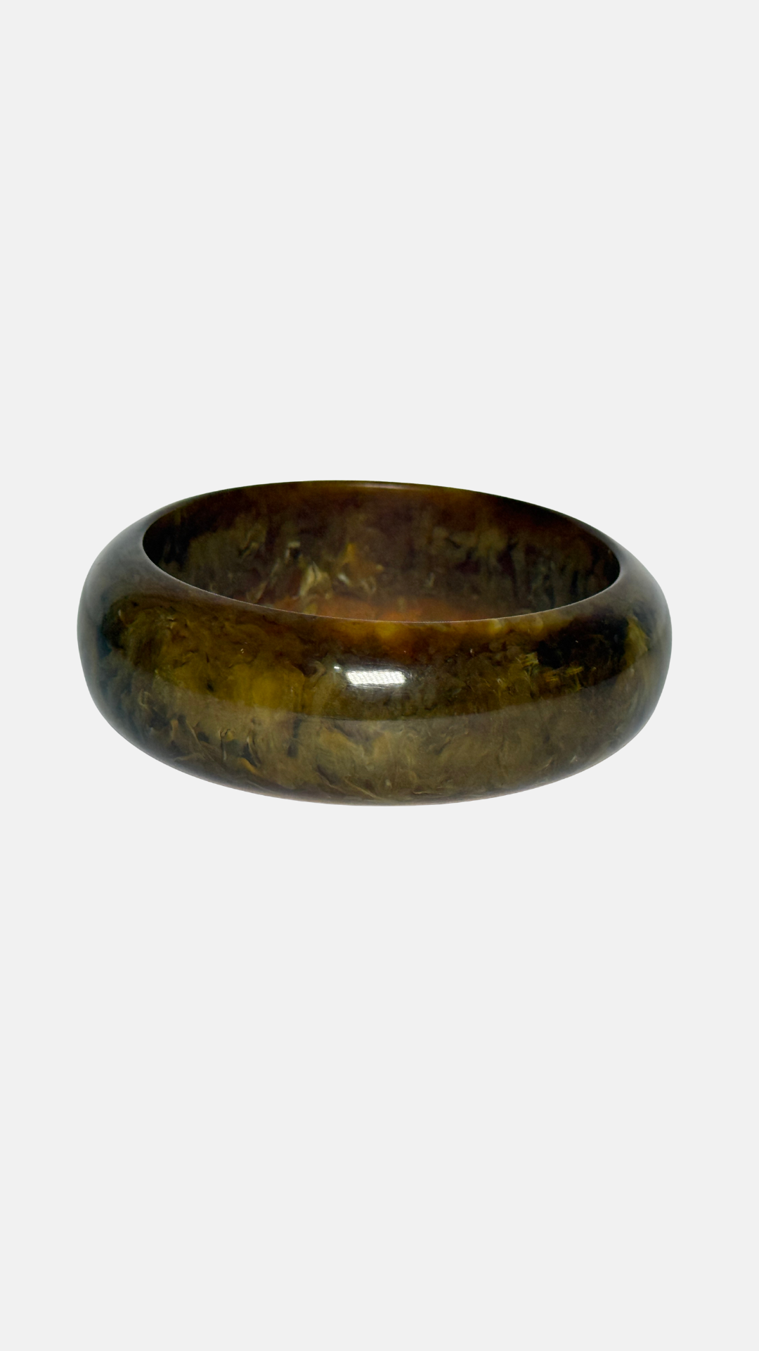 DARK GREEN ROUND Bangle (stack of 1 piece )