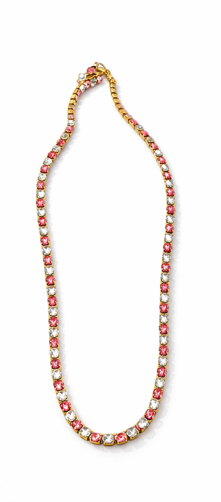 Pink Tennis Chain