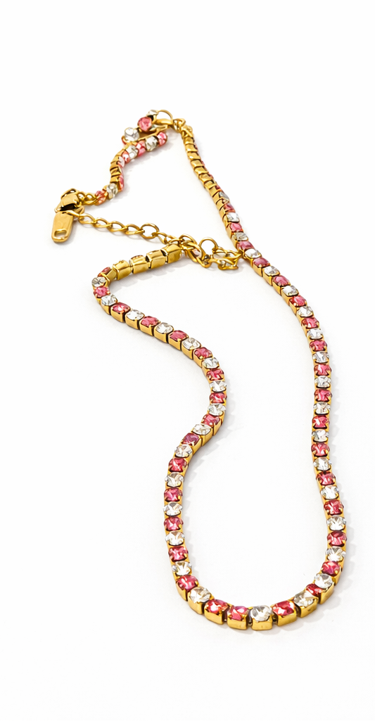 Pink Tennis Chain