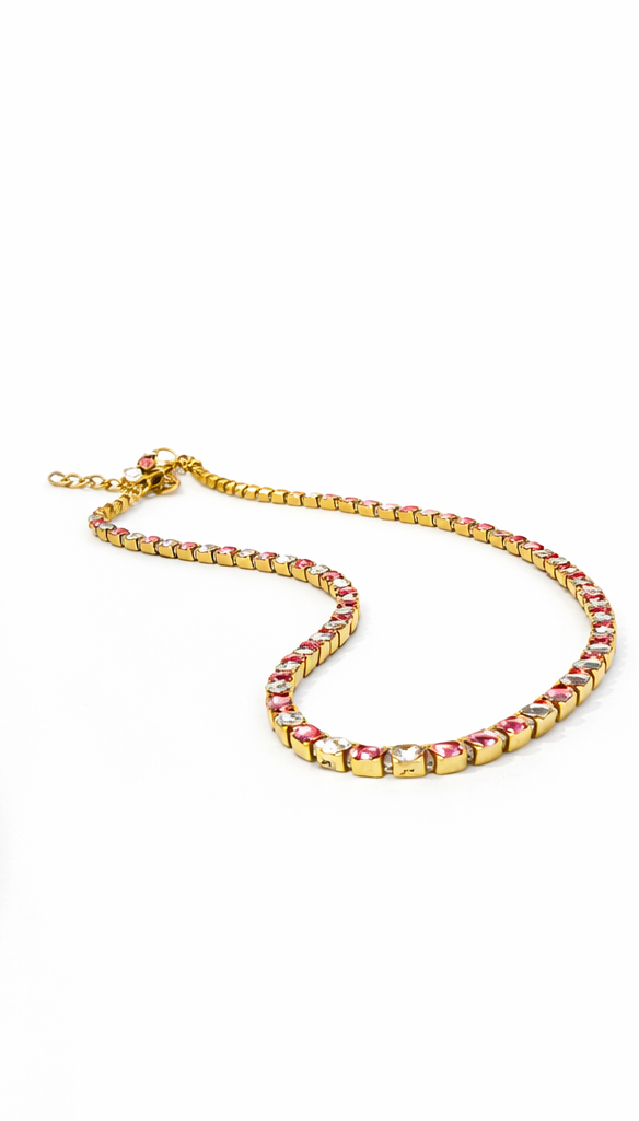 Pink Tennis Chain