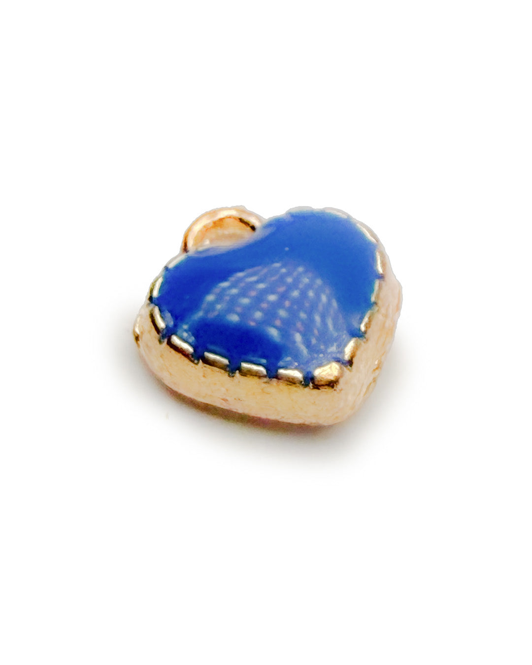 Dark Blue mini heart charms