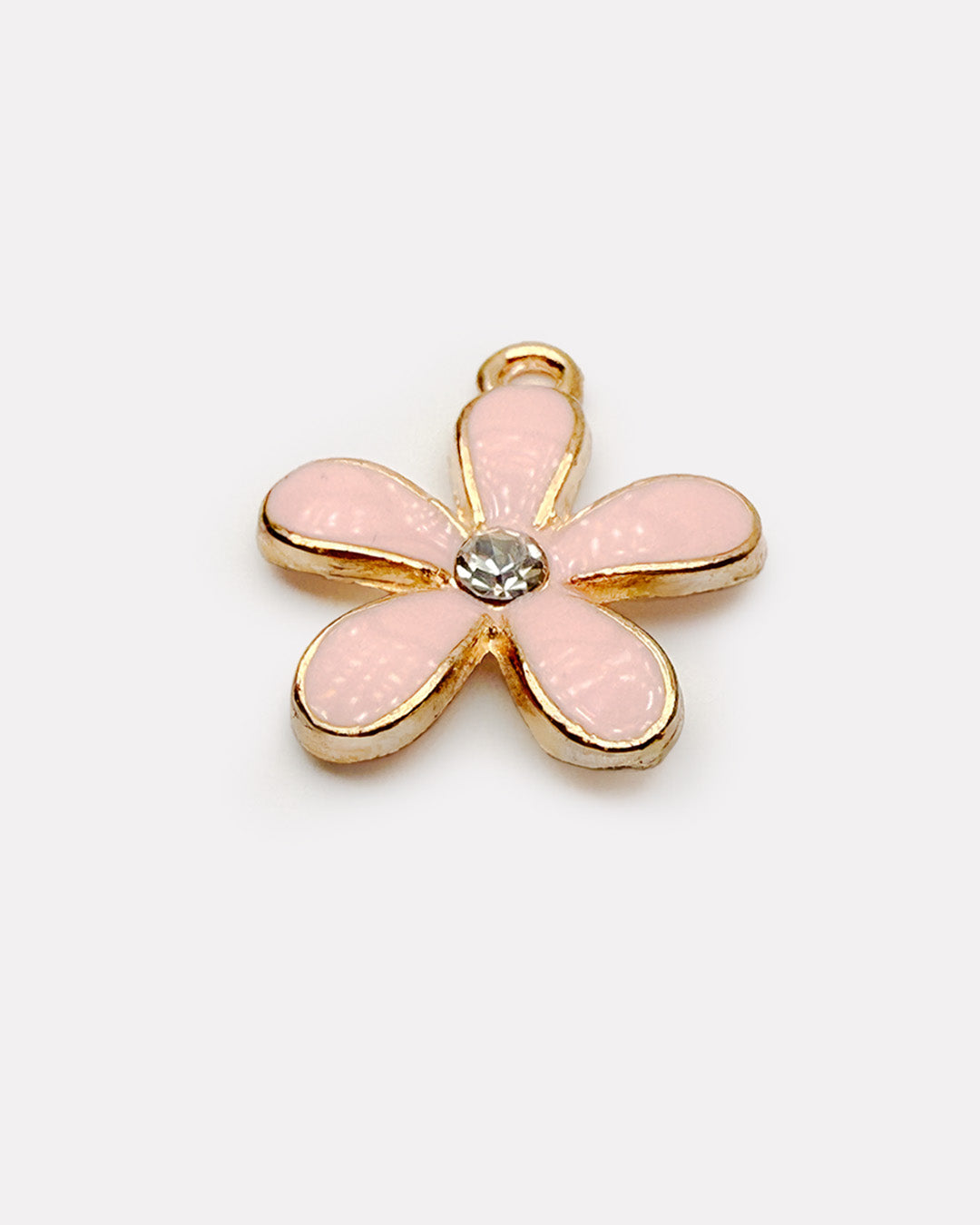 Pink flower charms