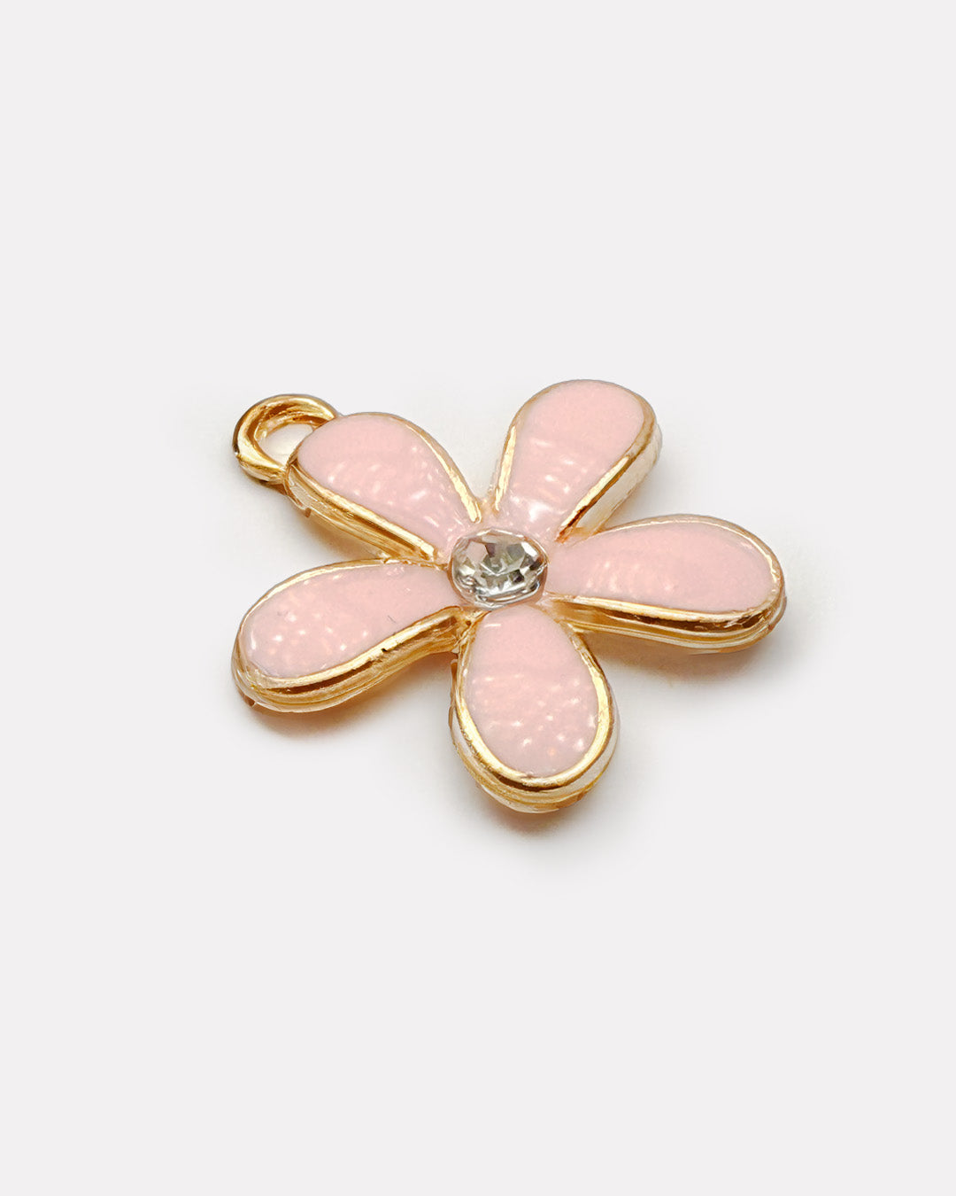 Pink flower charms