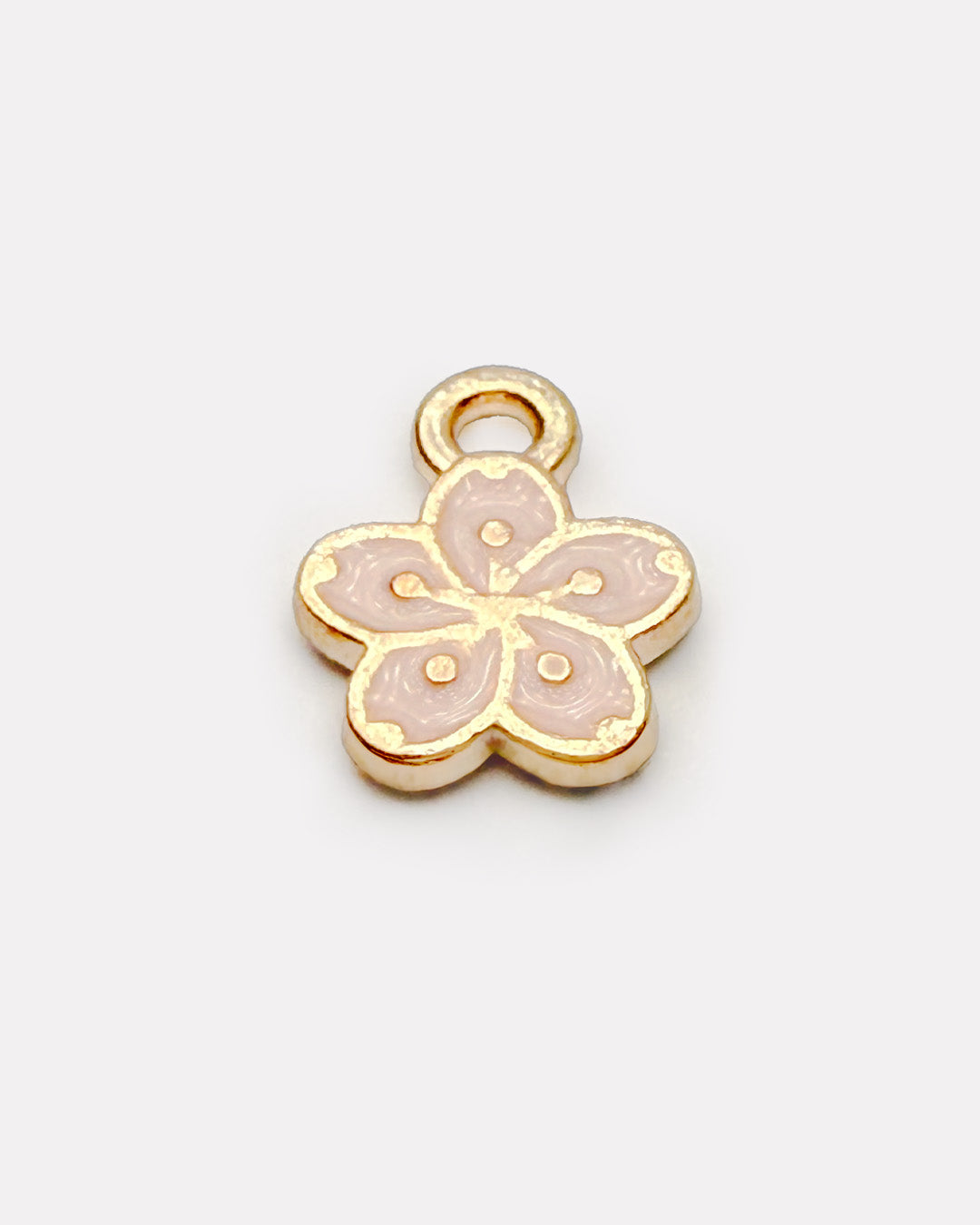 Baby pink small flower charms