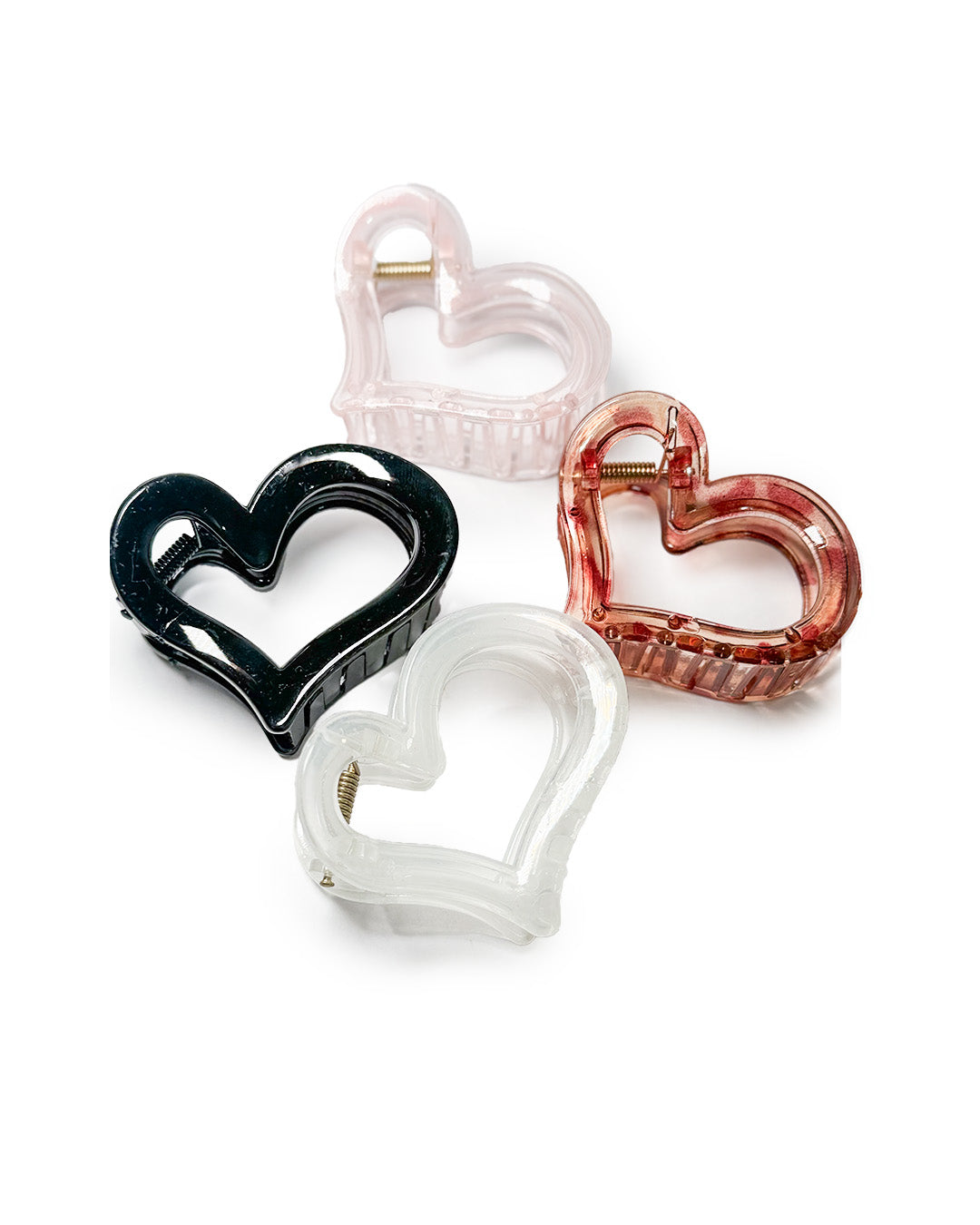 Heart Shape Brown Clip