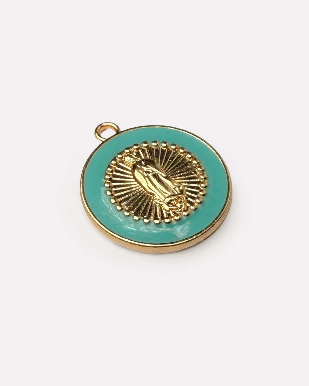 Blue embossed charm