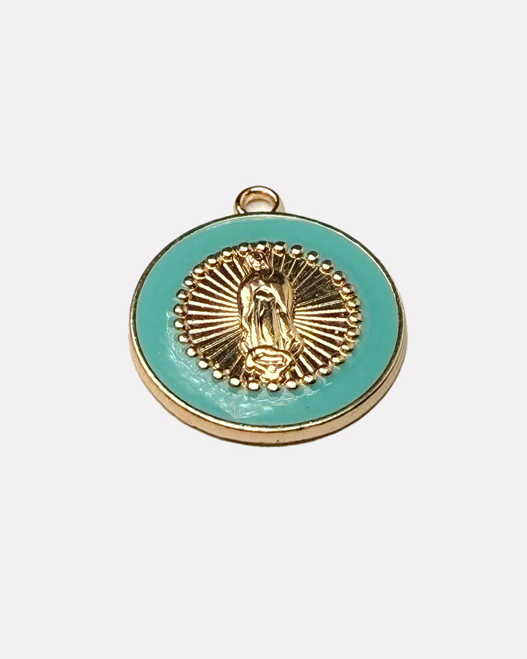 Blue embossed charm