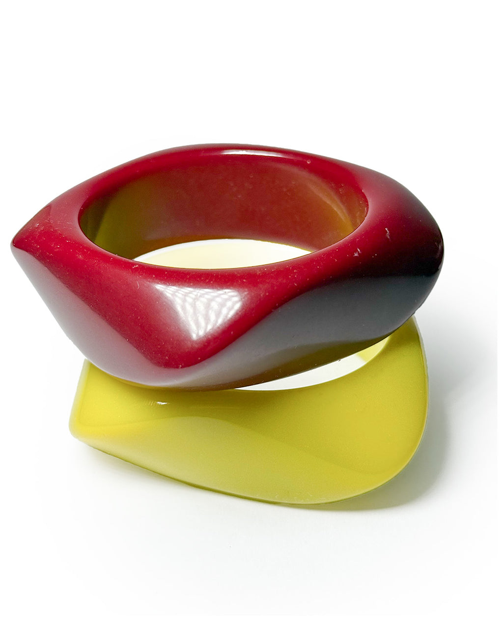 Lime & Red stack   ( stack of 2)