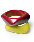 Lime & Red stack   ( stack of 2)