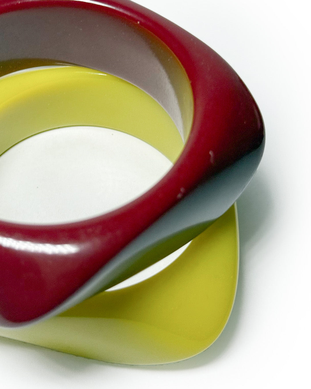 Lime white & Red stack   (stack of 3)