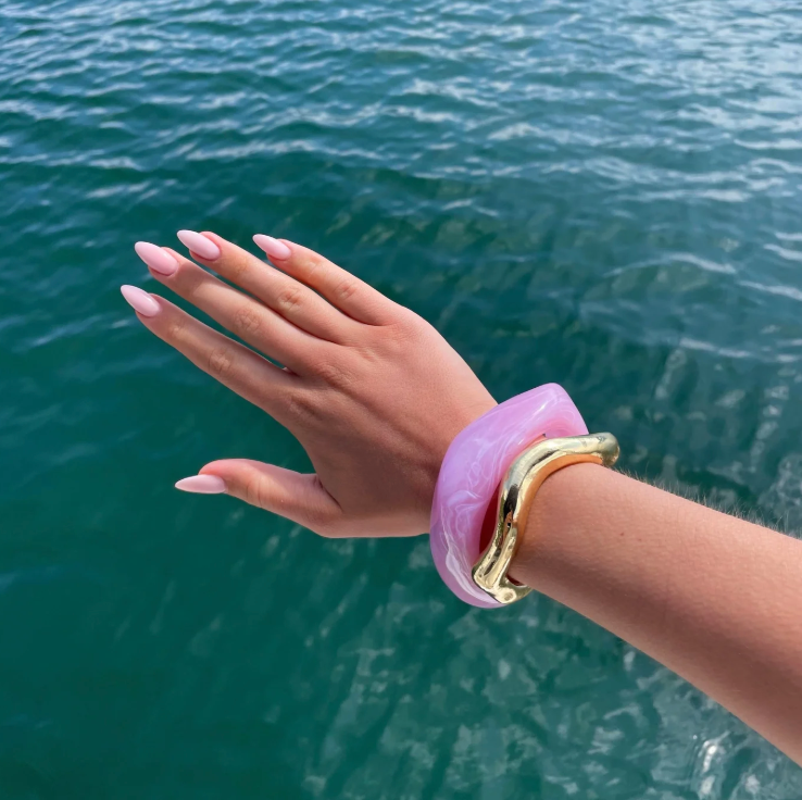 Pink  Bangle (stack of 1 piece )