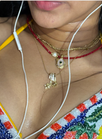 Green Tropic Trip Charm Neck Chains