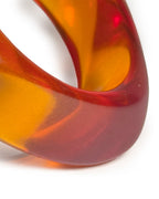 See trough orange  Resin Bangle